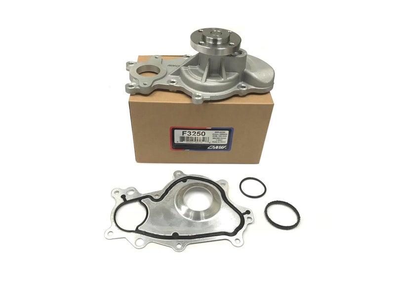 OAW F3250 Water Pump [4-Bolt Pulley Flange] for Ford 3.5L-V6 on 2011 2012 2013 2014 2015 2016 F150 15-17 Expedition Navigator (Check before Purchase If you have 3 or 4 Bolts flange) - Image 1